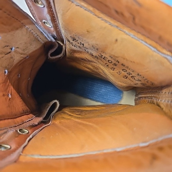 VTG Herman Survivors 9.5 Moc Toe Brown Vibram Work Boots USA -20F Insulated 70s - Picture 10 of 16